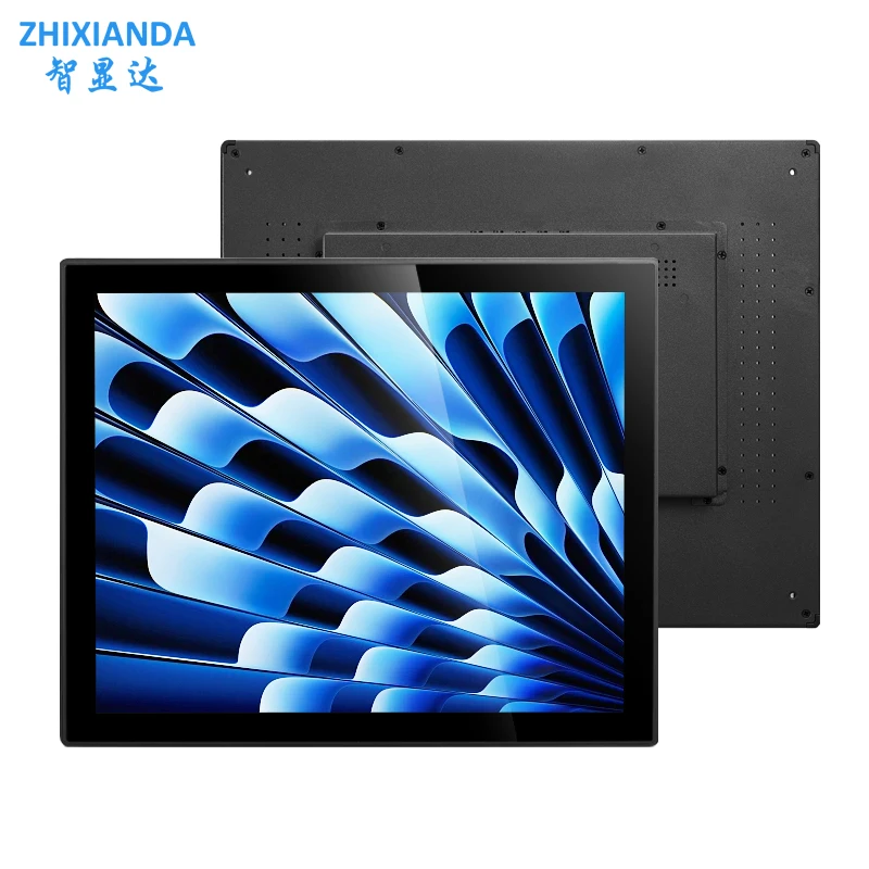 ZHIXIANDA 17 Inch 1280*1024 Flat Screen Capacitive Touch Open Frame Monitor Industrial Waterproof Display With HDMI VGA USB