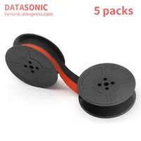 5pcs GR9 Typewriter Ribbon Twin Spool Typewriter Ribbon Red and Black Spool Replacement Pack for Most Typewriter Hero/Brother