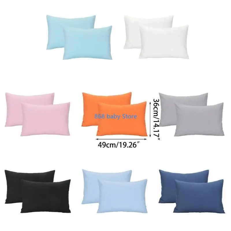 29EE 2 قطعة غطاء وسادة مغلف قابل للإزالة للأطفال الصغار الأولاد والبنات