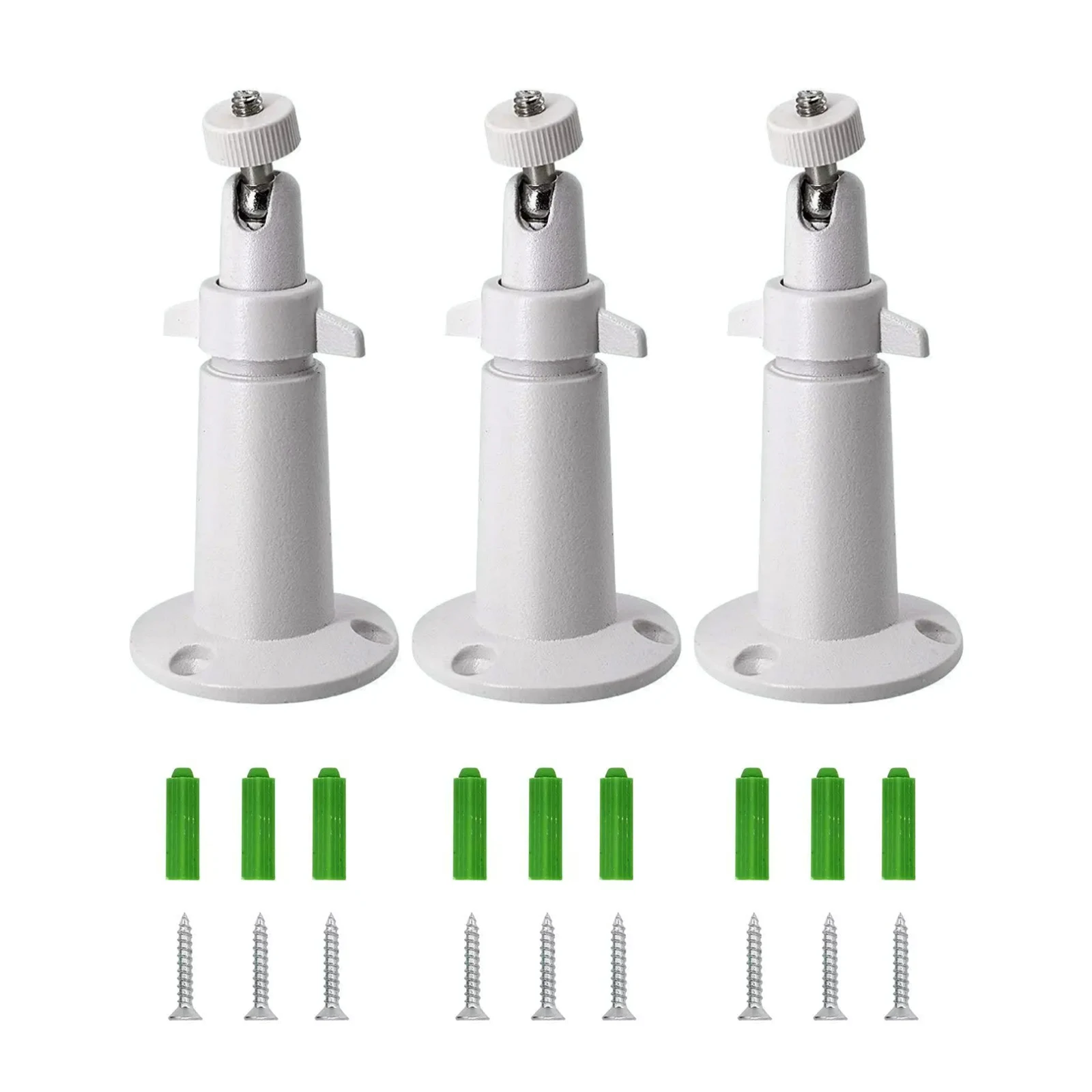 3 Pcs Aluminum Alloy Camera Wall Mount for Arlo Pro 360° Swivel 90° Tilt Outdoor Indoor Waterproof Oxidation Resistant view 2