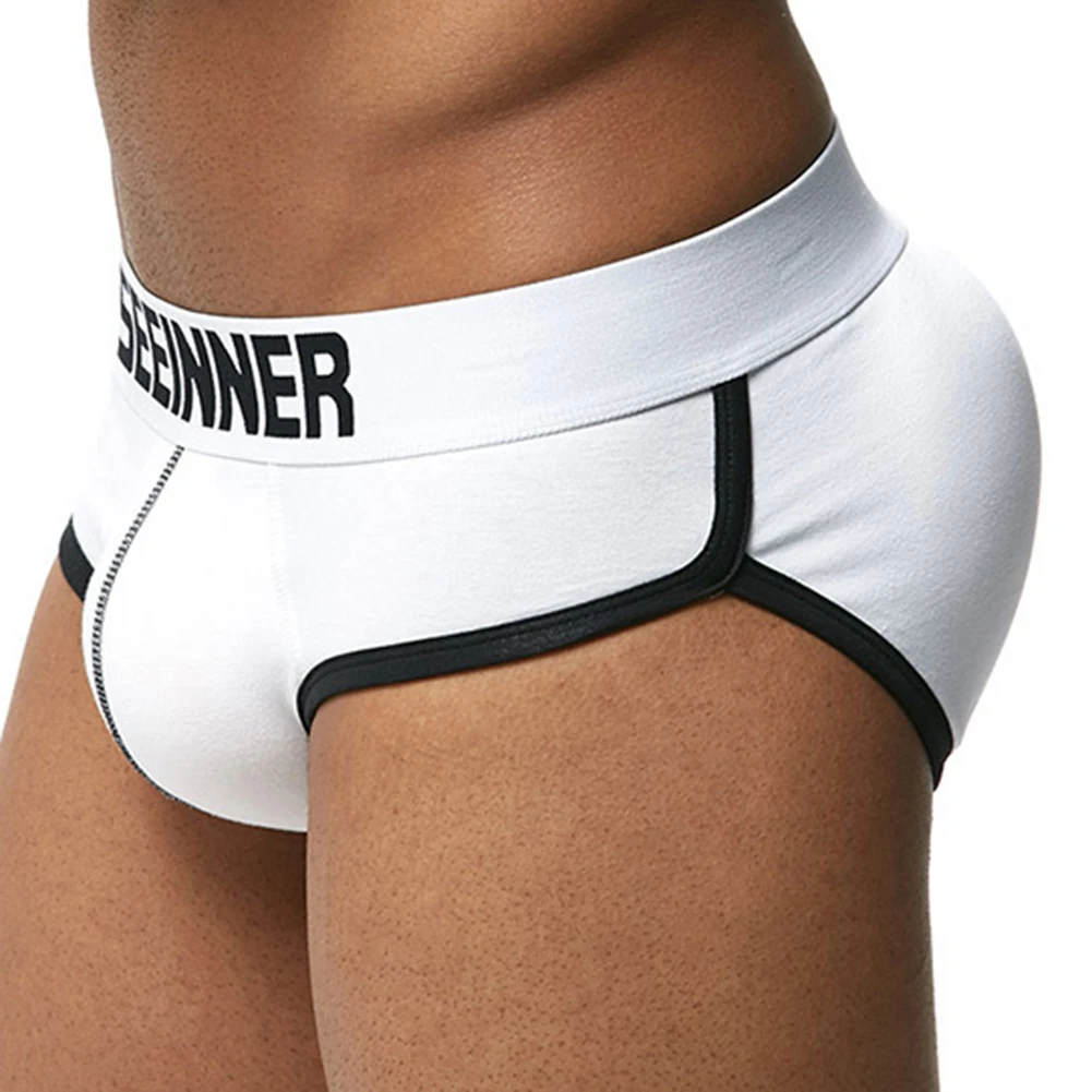 Breathable Underpants Boxers Briefs Classic Style Color Matching Pattern Cotton Underwear Fashionable Boxers Underwear For Men