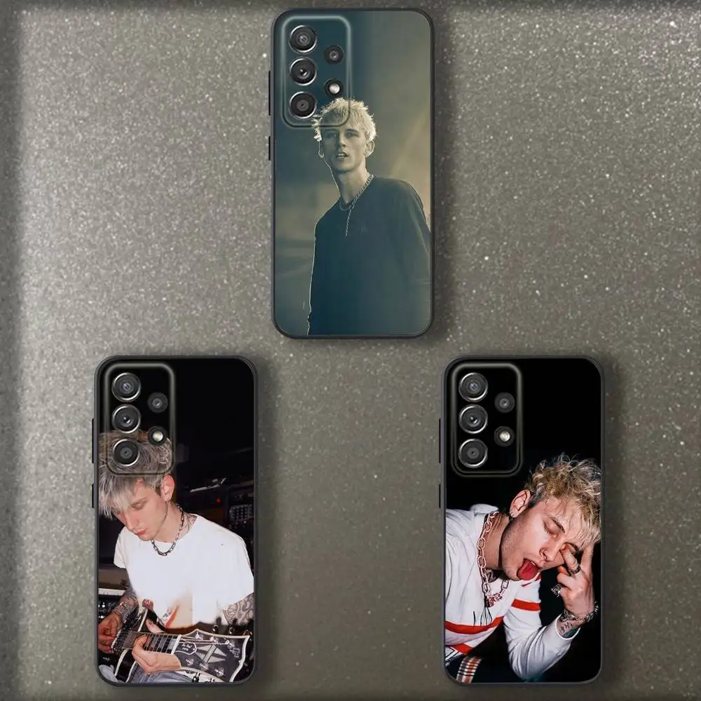 

M-Machine Gun Kellys Phone Case For Samsung S 25,24,23,22,30,21,10,9,Ultra,Plus,Lite,FE,4,5 G Soft Black Case