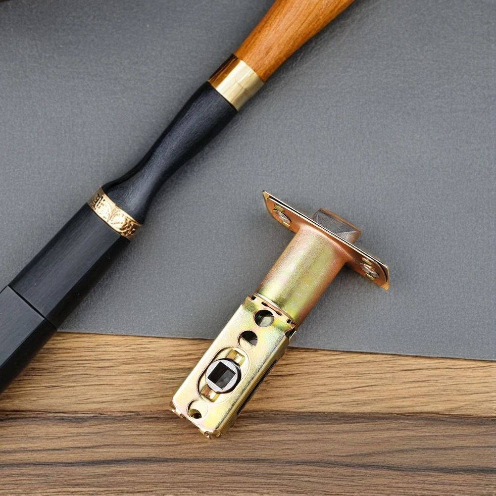 2 ชิ้นบอลล็อคอุปกรณ์ประตูห้องน้ําสามบาร์สลักเกลียวโลหะผสมสังกะสีสําหรับประตูภายใน