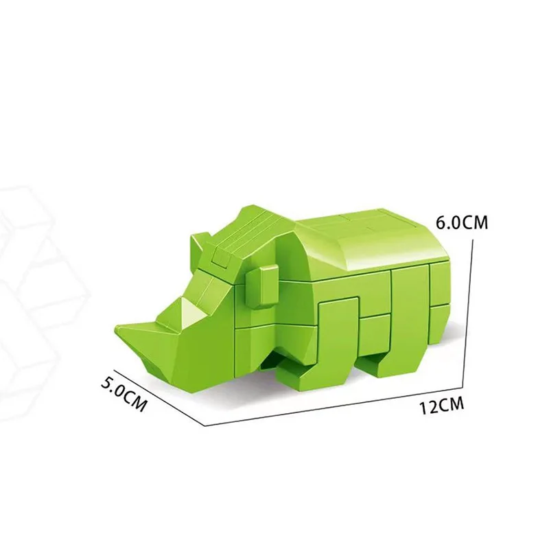 สัตว์สร้างสรรค์ Cube สมอง Teaser ปัญญาประกอบของเล่นสําหรับของขวัญเด็ก 3D ปริศนาเกม Kong Ming Luban ล็อคกิจกรรมของเล่น