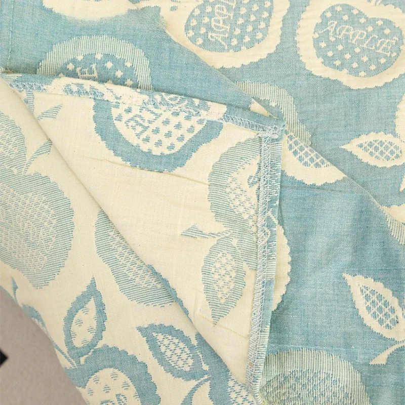 Cotton Sofa Towel Fresh Three-layer Yarn Jacquard Nap Blanket Soft and Breathable Full Coverage Sofa Protective Cover Home Decor