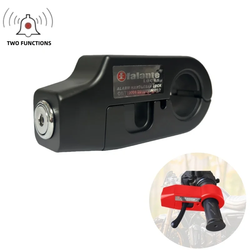 AliExpress NONE Falante New 110db Anti-theft Alarm Motorcycle Handlebar Lock Aluminum Alloy Brake Grip Lock Bicycle Equipment Adjustable