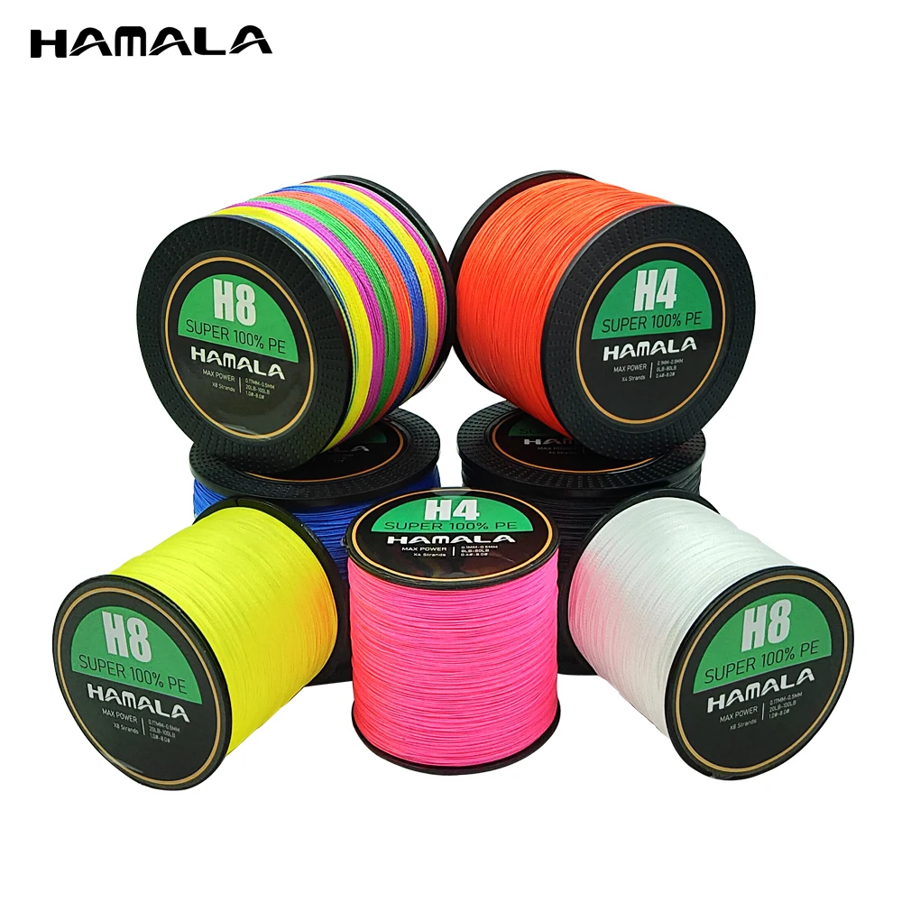 

HAMALA New 8 Strands Fishing Line 300M-1000M Japanese Multifilament 100% PE Durable Wire Carp Super Strong Woven Thread Tackle