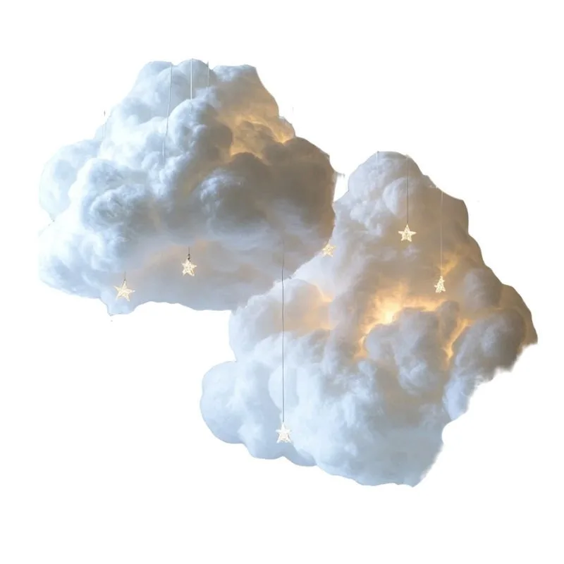 Creative simulation cotton cloud scene arrangement pendant stage props simulation cloud pendant kindergarten decoration