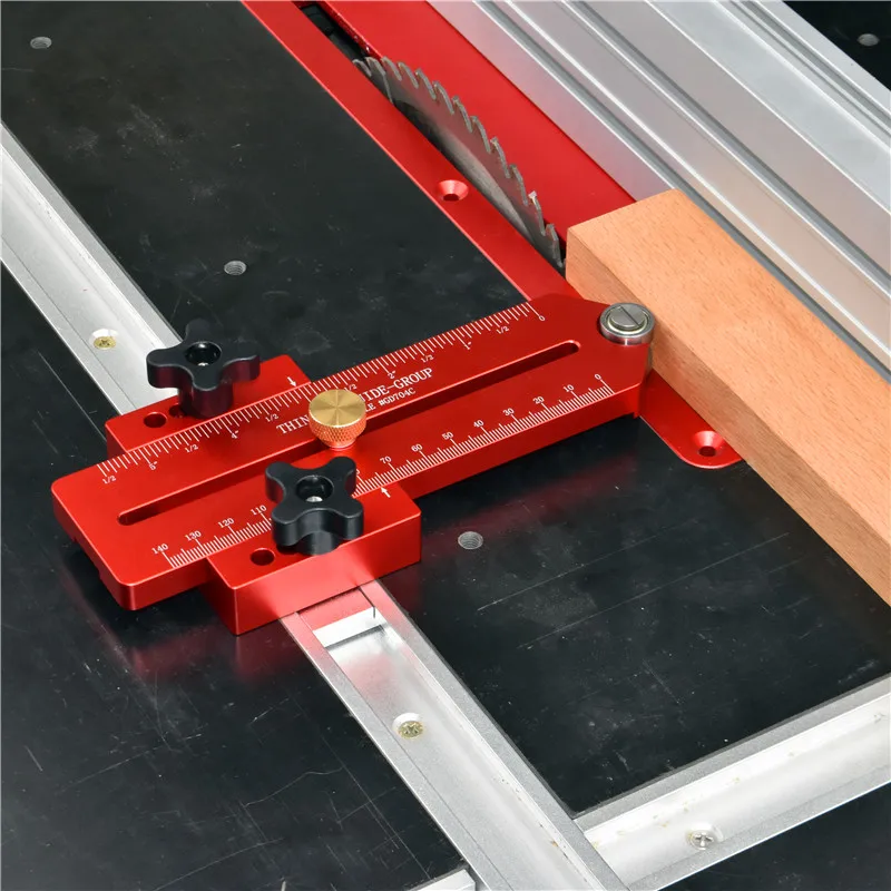 

GD704C 140mm Extended Thin Rip Jig Table Saw Jig Guide for Repeat Narrow Strip Cuts Works with Table Saw Router Table Band Saw