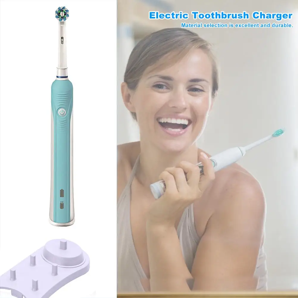 Electric Toothbrushes Holder Stand Support White Tooth Brush Heads Base with Charger Hole for Oral B Series