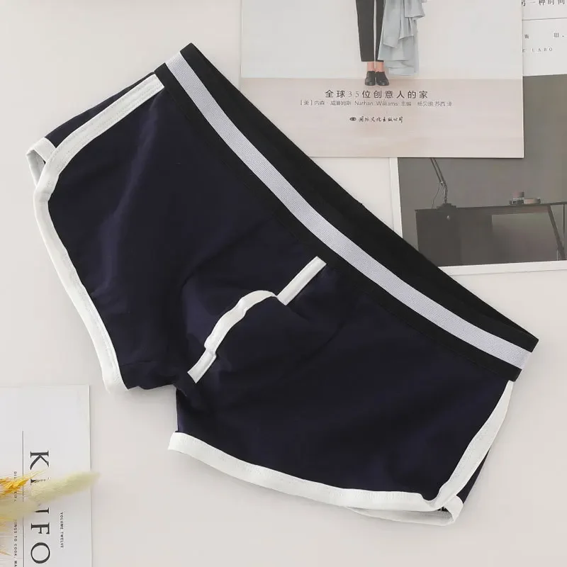 Boxer de sport en coton pour homme, sous-vêtement sexy en forme de U convexe