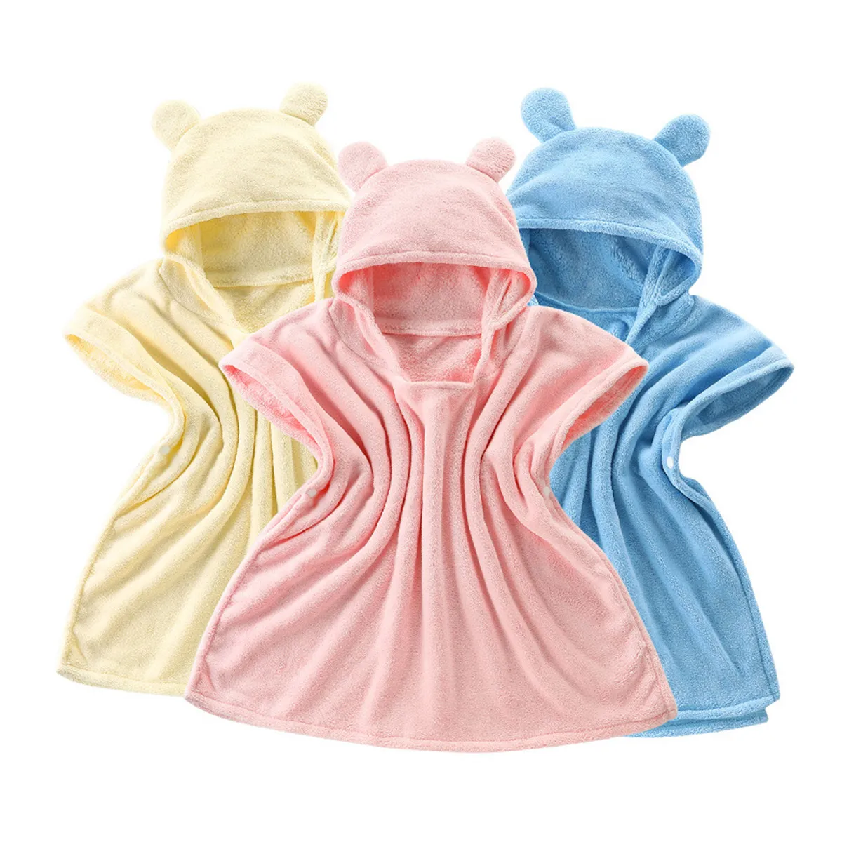 

Towel Bath Towels Blue for Babies Toddlers Hypoallergenic Soft Microfiber Absorbent Shower Towel Gift for Boys