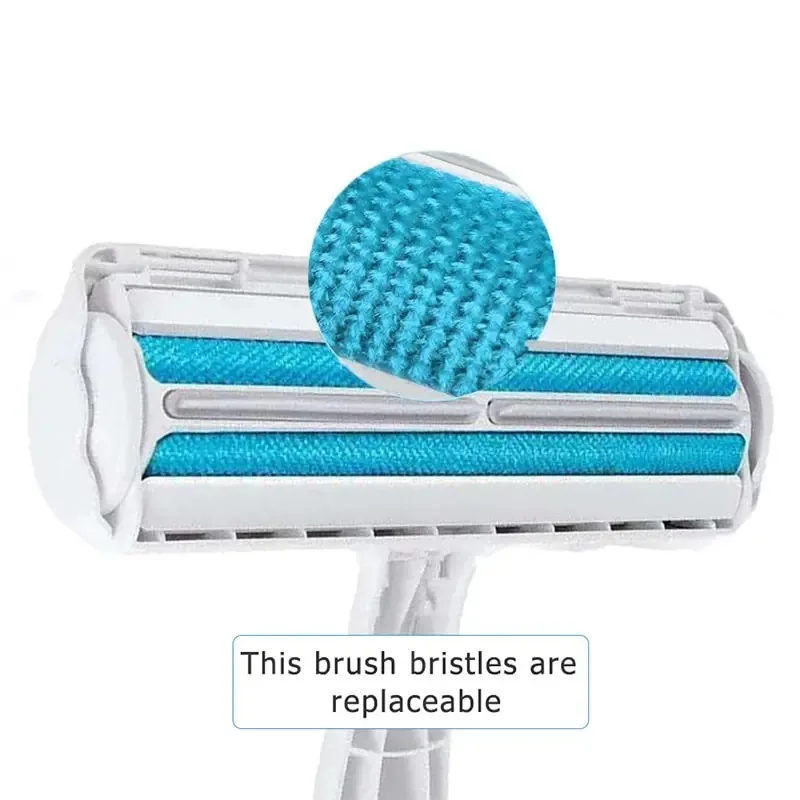 Pet drum type hair removal brush washed with water sticky hair rolled Efficient Dog & Cat Fur Remover with Self-Cleaning Base