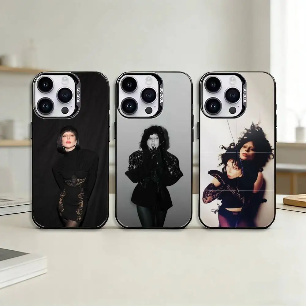 

Mayhem L-Lady G-Gaga Phone Case For iPhone 17,16,15,14,13,12,11,Pro Max,Plus Candy Silver Cover