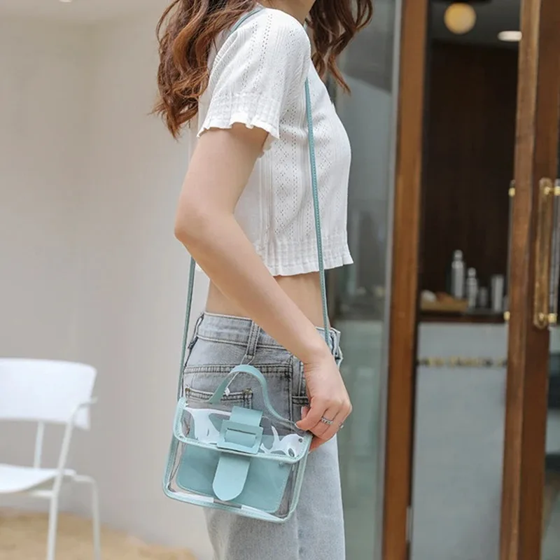 

Прозрачная женская желейная сумка из ПВХ, летняя прозрачная сумка через плечо, милая сумка Kawaii