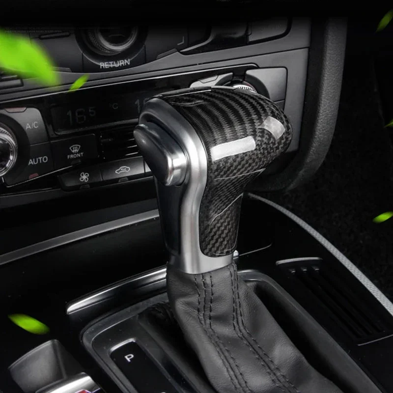Für Audi A4 B8 A5 A6 C7 A7 Q5 Q7 2012 2013 2014 - 2016 Carbonfaser-Zubehör Auto-Handbremsabdeckung Aufkleber Schaltknauf-Abdeckung – Detail 7