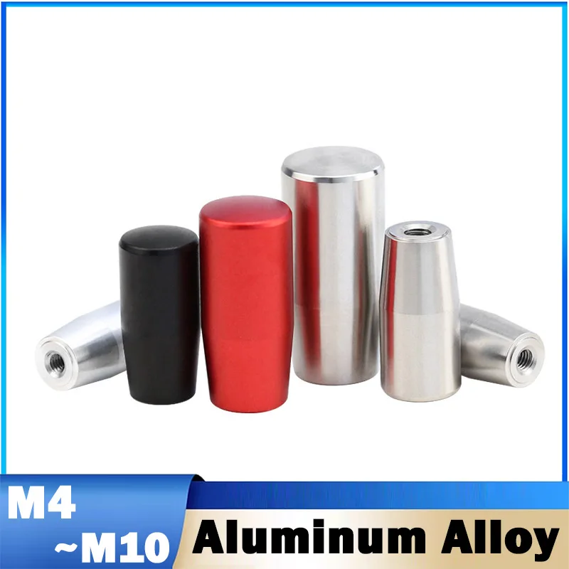 1Pcs M4 M5 M6 M8 M10 Aluminum Alloy Bare Body No Knurled Hand Nut Machine Tool Control Long Handle Sleeve Hand-Tightening Nut