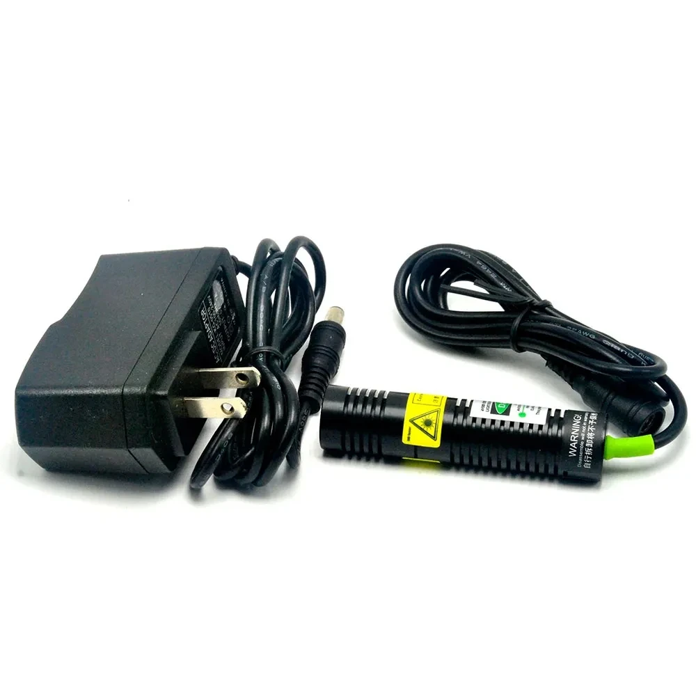 Linha verde do ponto Módulo do diodo láser do feixe, poder e suporte, 532nm, 18x75mm W, 5V, 10mw, 30mw, 50mw