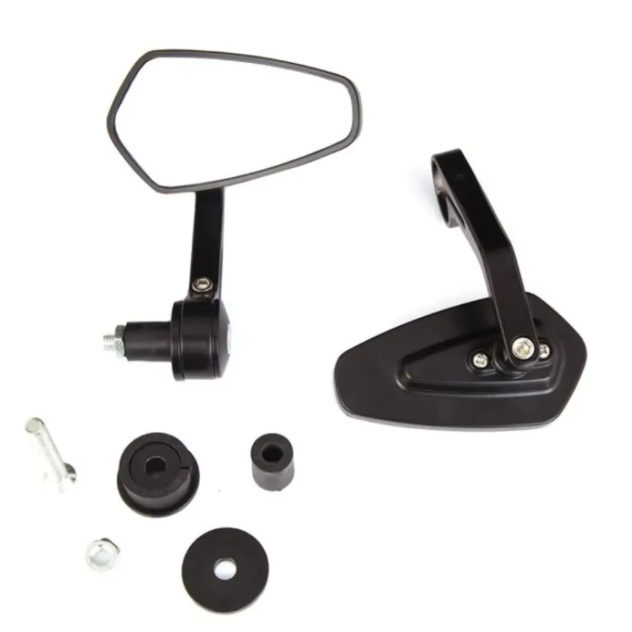 2pc 7/8Inch 22mm Motorcycle Handlebar End Mirrors 360 Degree Rotation Motorbike Side Rearview Mirrors Fit for YAMAHA