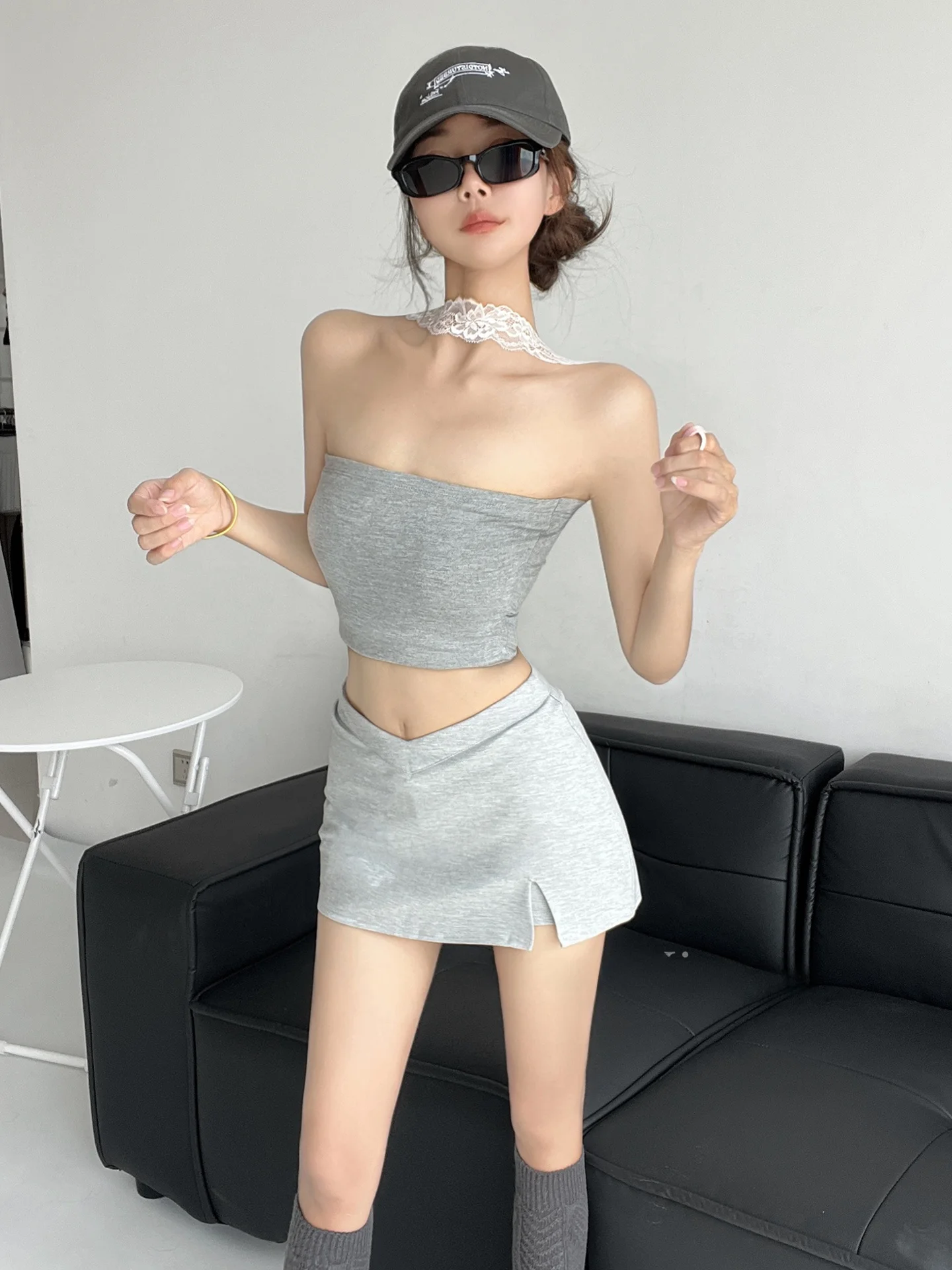 

Sexy American Sle Low Waist A-Line Skirt Women's Summer Slimming Versatile ort Skirt Pants Bodycon f Body Skirt