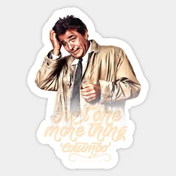 Columbo  5PCS Stickers for Funny Car Print Cute Bumper Art Kid Laptop Cartoon Window Decorations Living Room Decor  Anime
