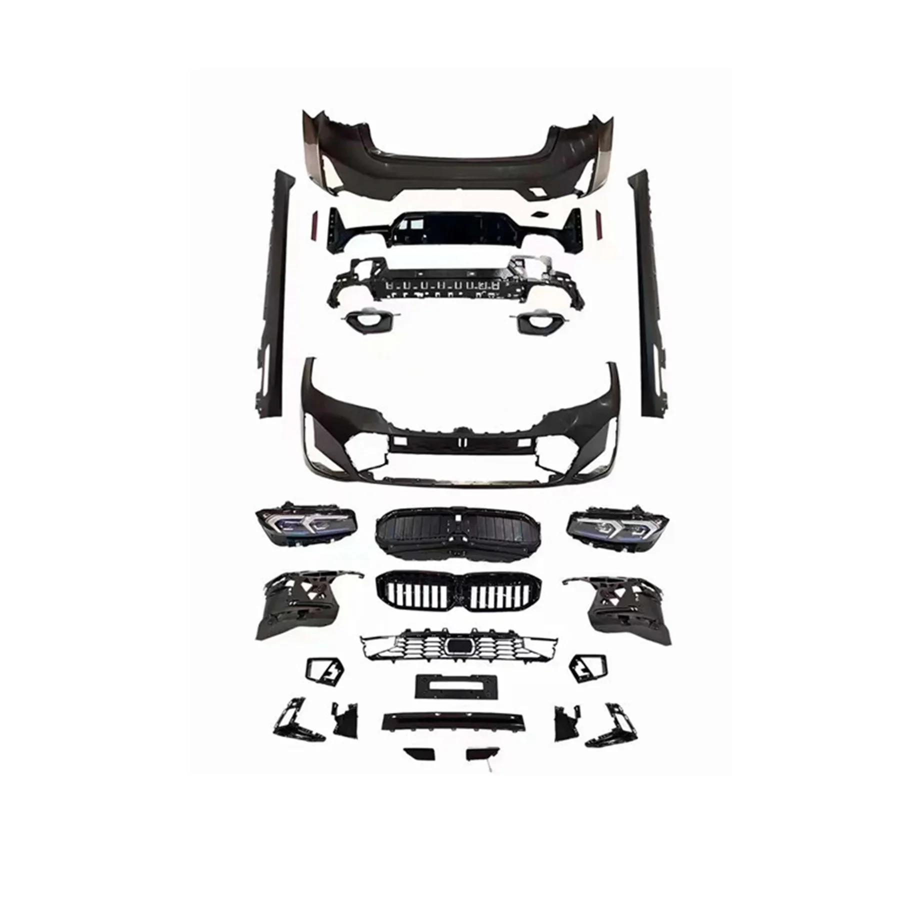 

Car Front Rear bumper surrounded Body kit for BMW 3 Series G20 modified MT Headlight side skirt