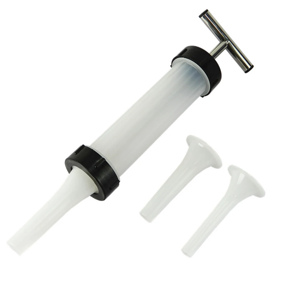 

Manual Sausage Stuffer Machine Tube Kit Filling Tool Stainless Steel Funnel Easy Pour Meat Safe Material Comfortable H