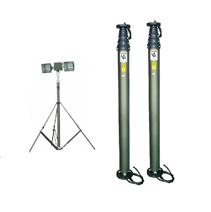 TALENTS 4m Lightweight Aluminum Alloy Lifting Pole LED Mast with 30kg Payload for Telescoping Radio TV WiFi & HAM