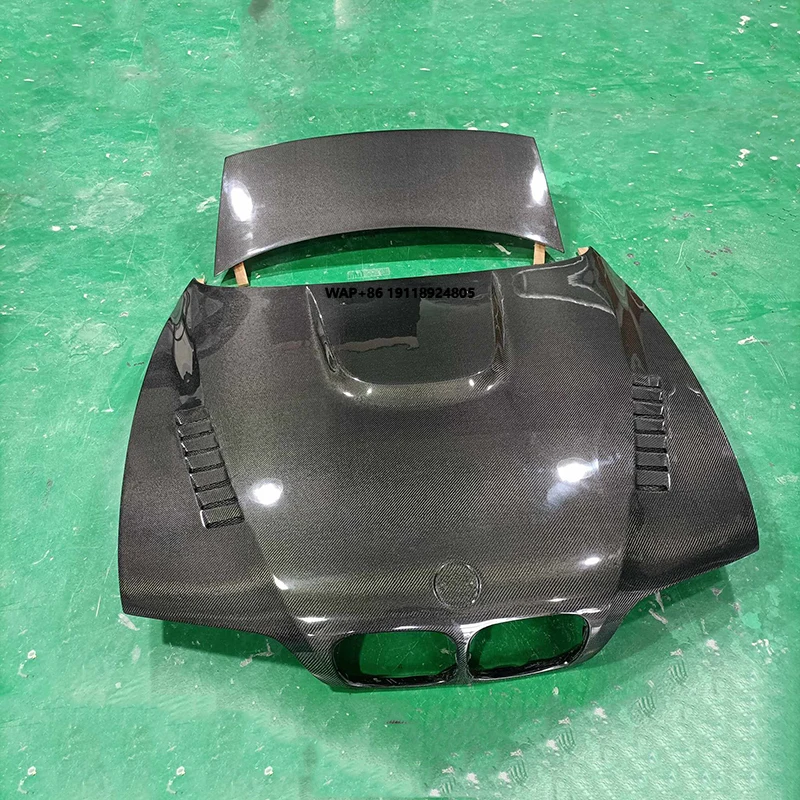 قطع غيار السيارات E39 غطاء محرك السيارة الكربوني والجذع لـ Gtr Style 520i 530i 540I Vent Bonnet E39 #1