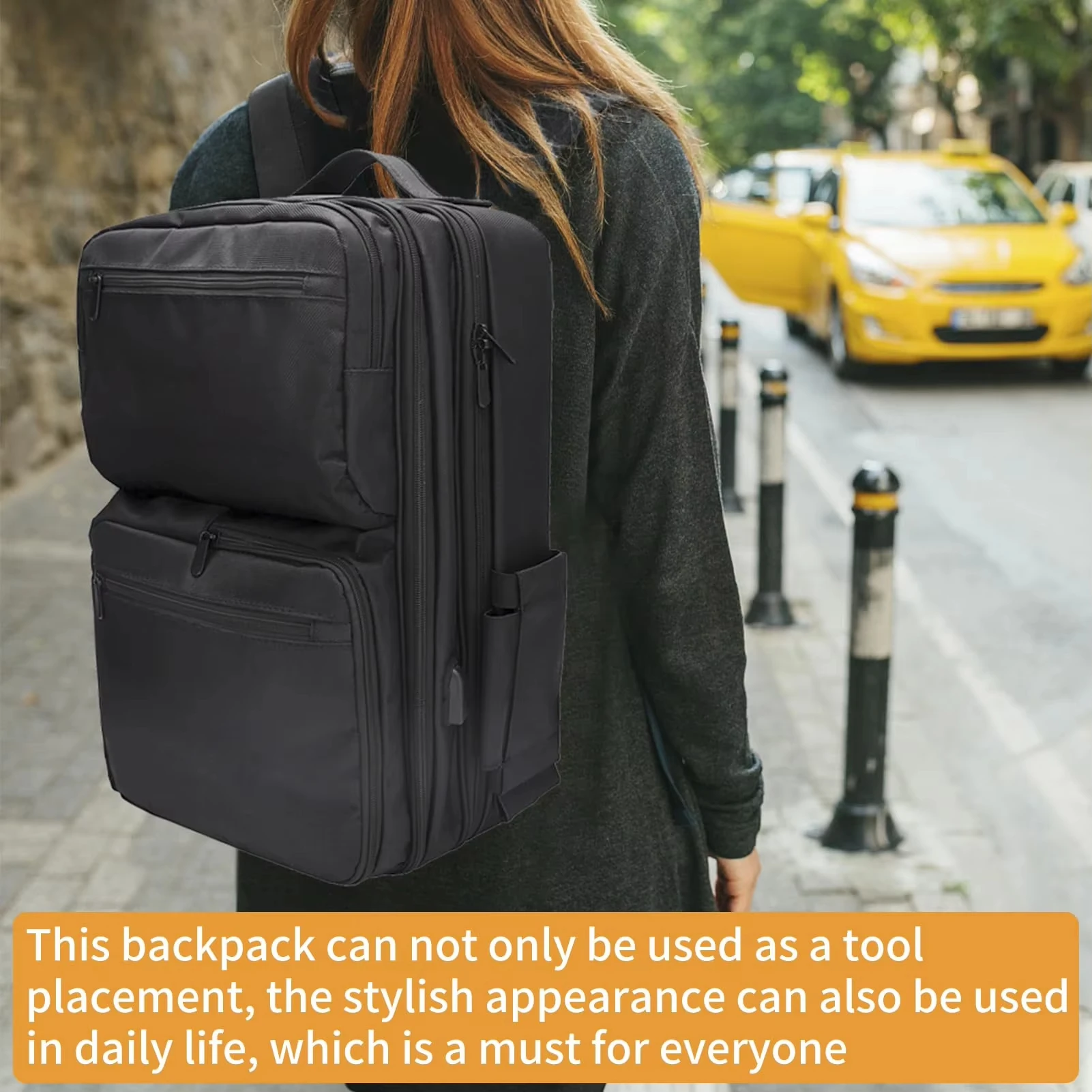 

Рюкзак для парикмахера с регулируемой перегородкой и раздвижными подносами, большая косметичка-органайзер для хранения макияжа, сумка-органайзер для стилистов