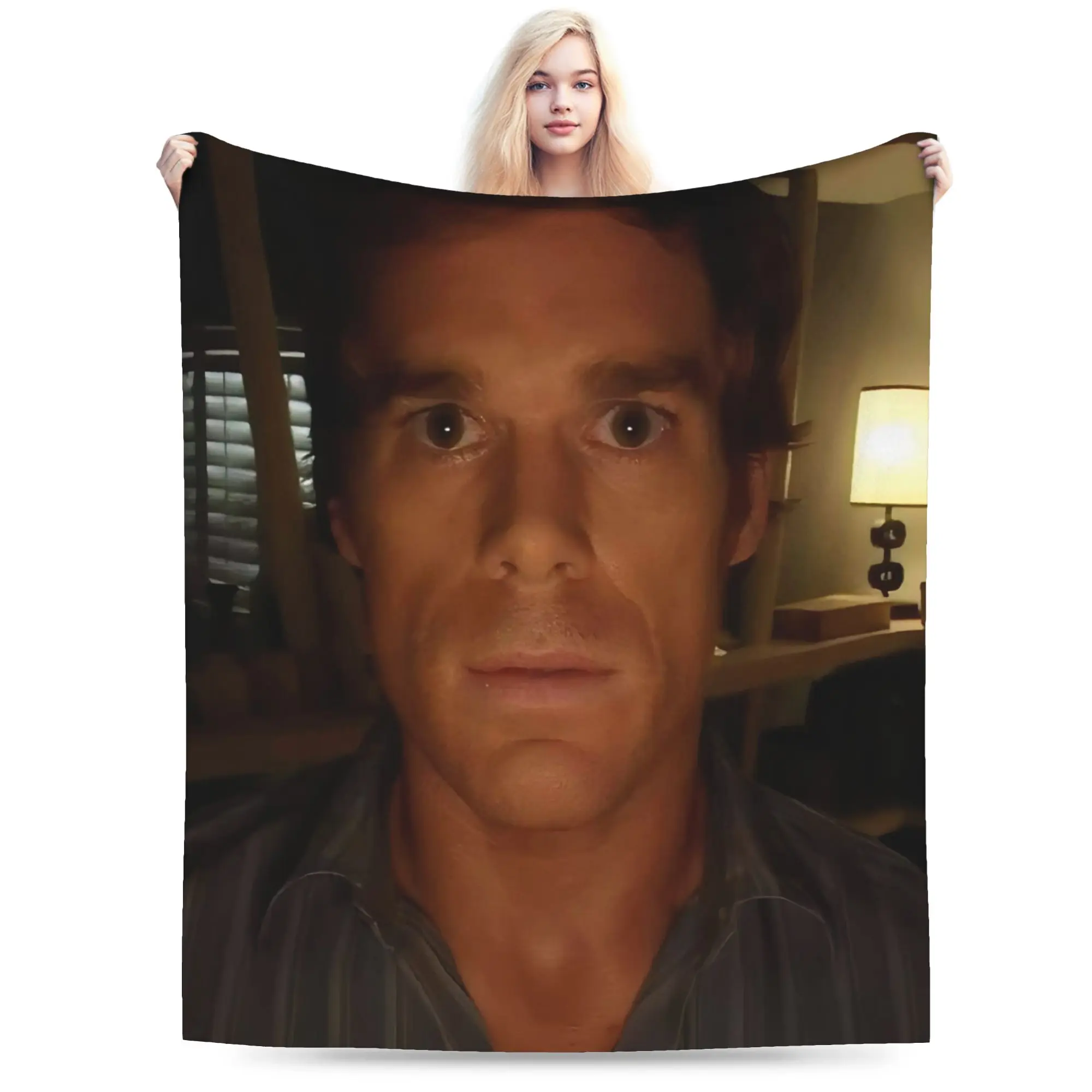 Dexter Morgan Warm Blanket  Students Plush Throw Blanket Street Trend Couch Bed Flannel Bedspread Sofa Bed Cover