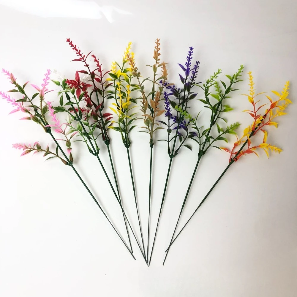 

10pcs 30cm Artificial Lavender Flowers Fake Home Decorations for Home Garden Room Decor Purple Flower Arrangement