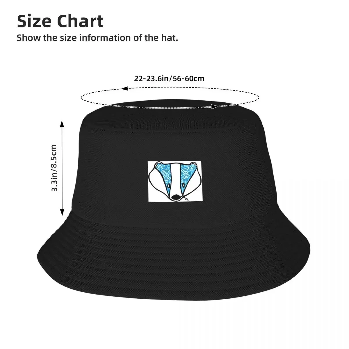 Brusque Badger Bucket Hat Hat Man Luxury Hat Man For The Sun derby Women's 2024 Men's