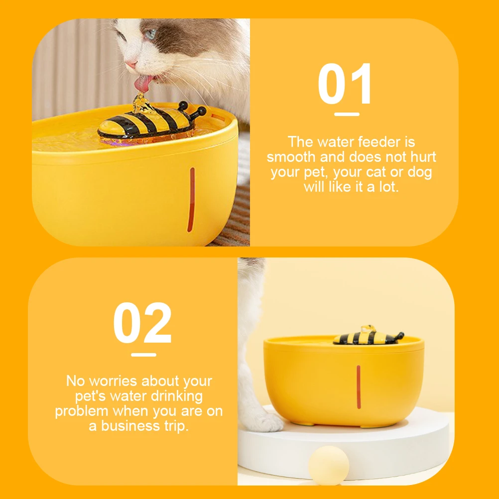 

Automatic For Cat Dog Honey Lightweight Durable High Density Plastic Bowl Home Travel Use Pet Supplies Dog Dispenser