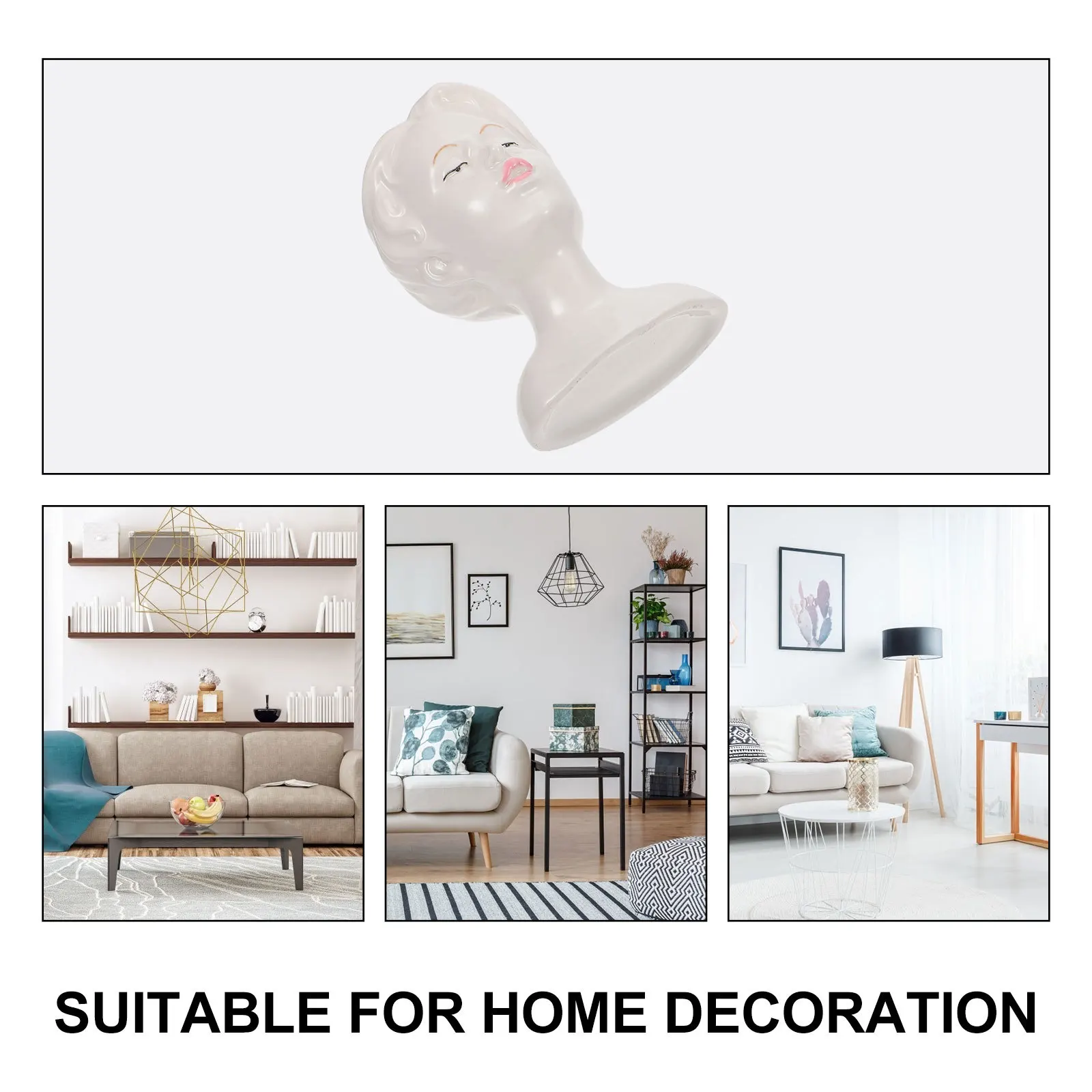 

1Pcs Creative Ceramic Vase Human Face Flower Container Decorative Desktop Vase for Home Use Flower Container Decor