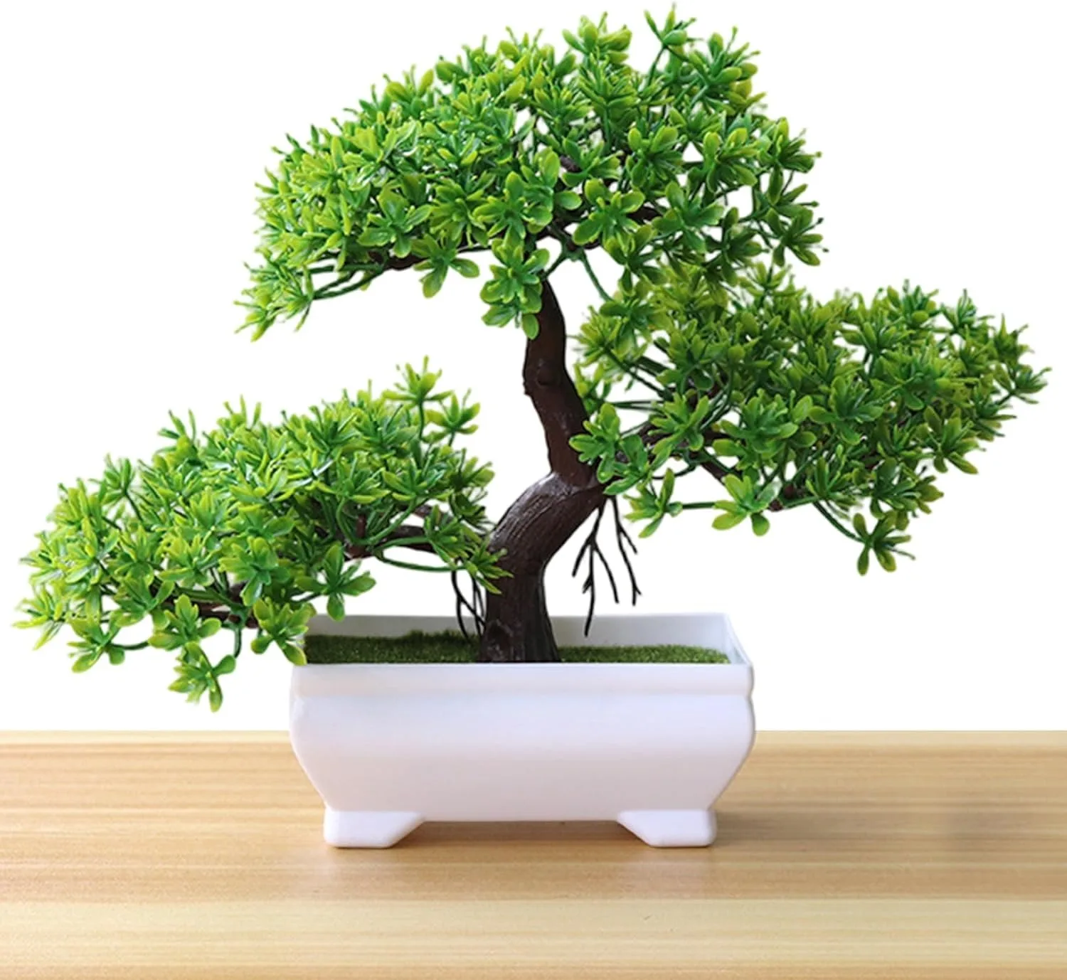 1/2Pcs Artificial Bonsai Tree Simulation Potted Plants Small Tree Fake Flower for Home Living Table Decoration Garden Ornaments - view 2