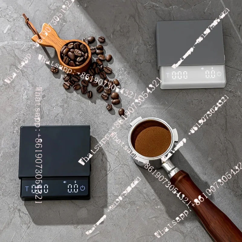 

Mini Electronic Coffee Scale Smart Powder Water Ratio USB Silicone Pad High Quality Precision Professional Kitchen Coffee Tools