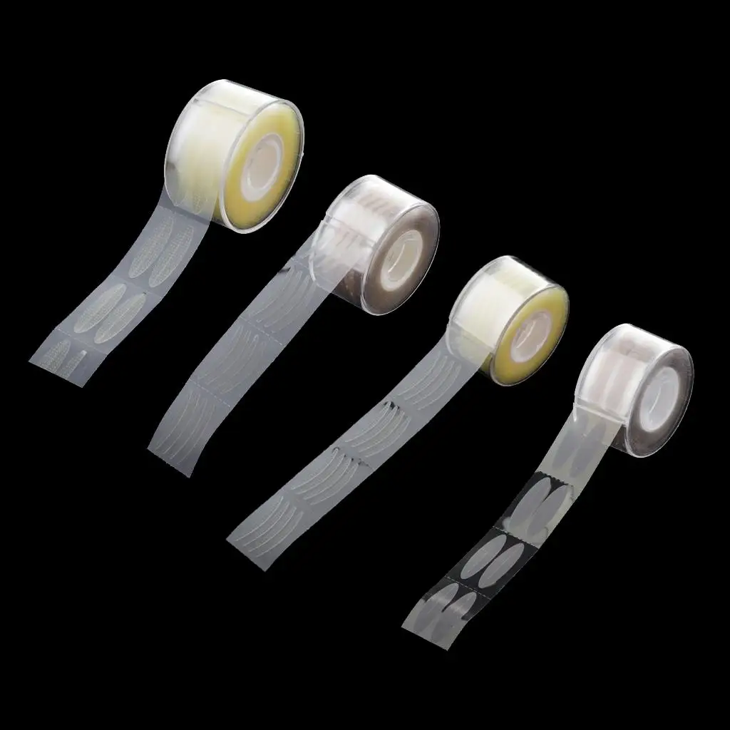 Portable Eyelid Stickers Double Tape Mesh Design Invisible Fiber Strips for Natural Eye Makeup Beauty Care