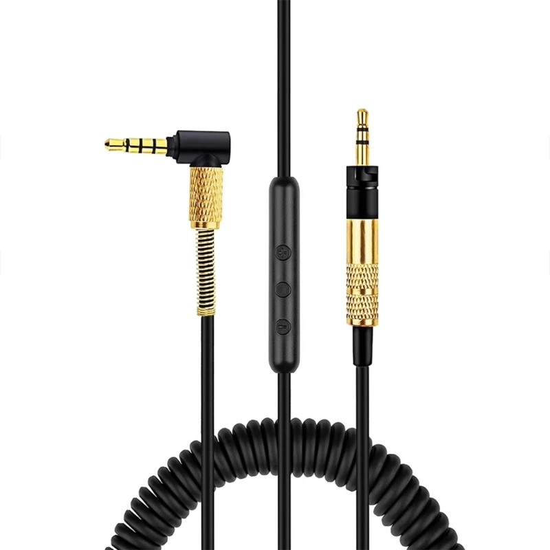 Replacement Gold Plating Aux Cable Cord for Sennheiser HD4.30/HD400/HD4.40/HD4.50 Headphone D46B