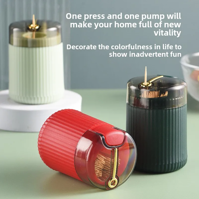 

Press type toothpick box,creative automatic pop-up,restaurant,hotel,commercial,light luxury,high-end,toothpick tube,home,simple