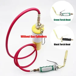 Pistolet de soudage au gaz avec vanne de commande de 1.6m/5,3 ft, tuyau d'air à fermeture automatique, propane, butane, torches de soudage à haute température