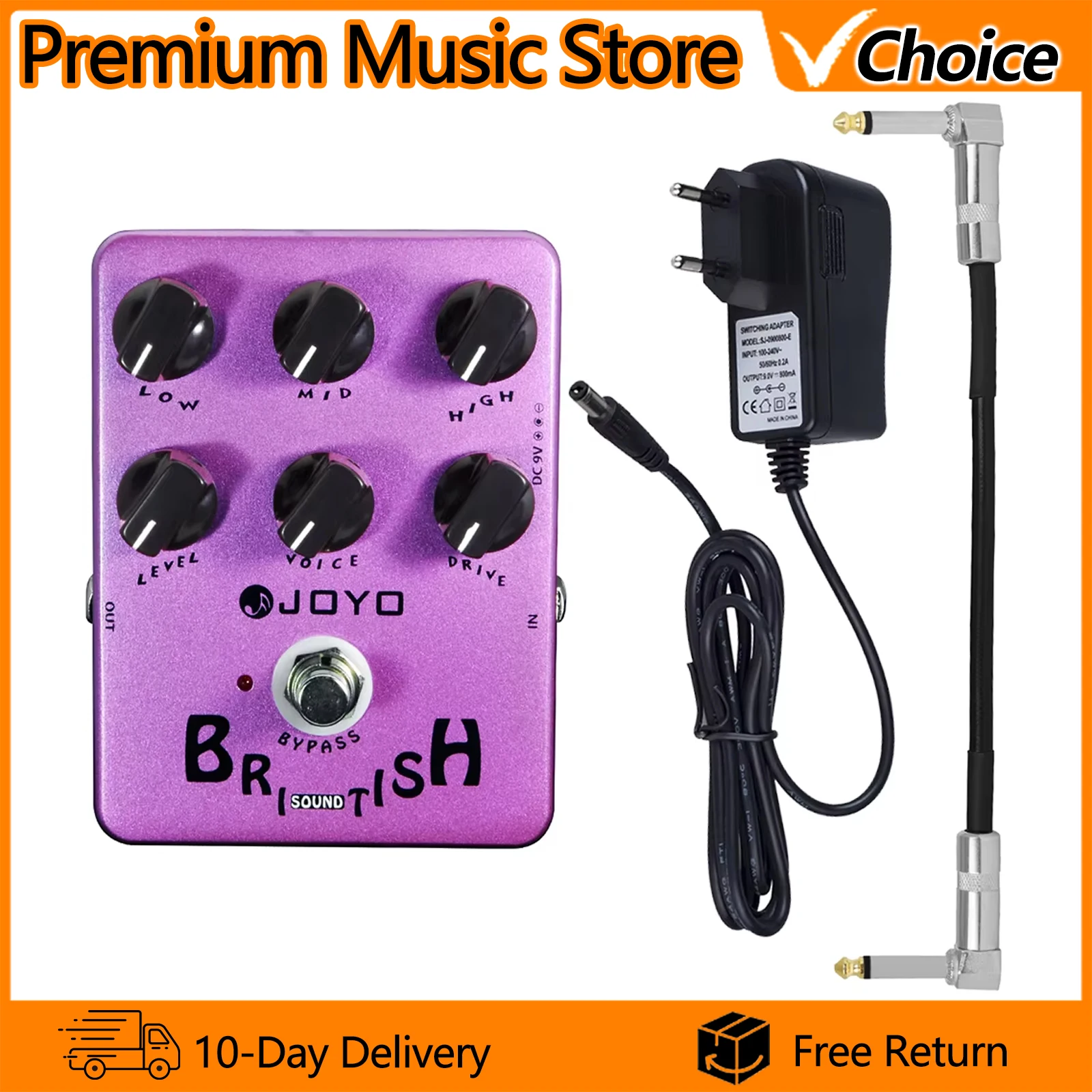 

JOYO Effect Guitar Pedal JF-16 British Sound Overdrive Effect Guitar Amplifier Simulation Pedal True Bypass Guitar Accessories