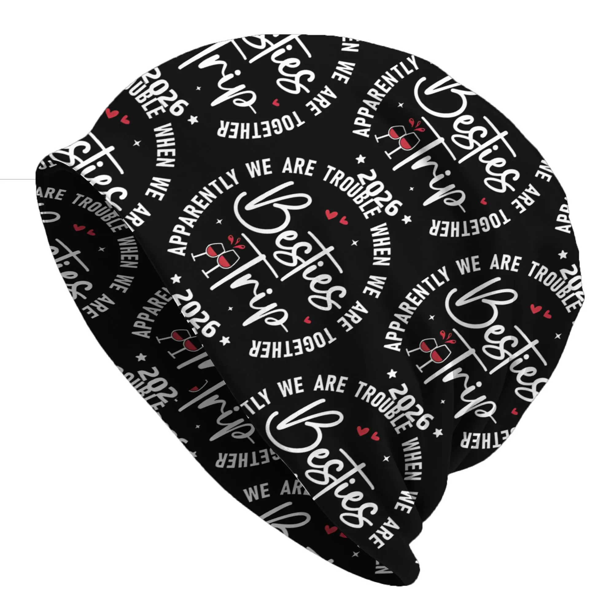 Hats Best Friends Journey 2026 Thin Hat Apparently We Are Trouble When We Are Together Street Hip Hop Skullies Beanies Caps