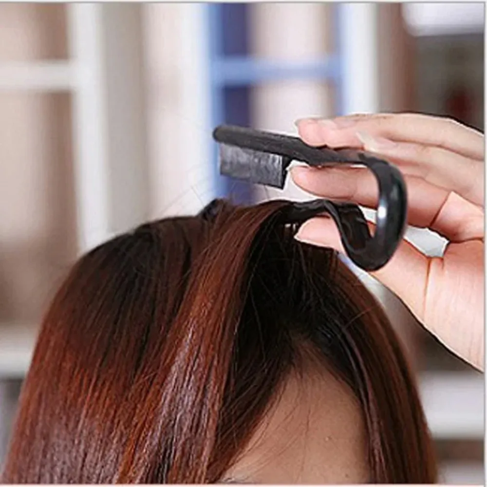 Pente V-Comb para Cabelos Desgrenhados e Alisamento - Ferramenta de Estilização de Cabelo com Clipe Especial para Perucas