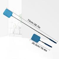 26.5-73cm Extendable Fly Swatter Stainless Steel Telescopic Handle Insect Swatter Mosquito Control Swatter For Insects Camping