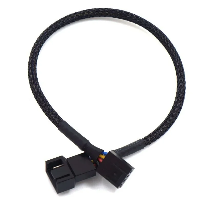 1szt Przedłużacz PWM Płyta główna CPU 4 PIN Wentylator 4P Adapter Kabel Obudowa komputera 4 PIN Kable zasilające Złącza 27/42/60/80cm