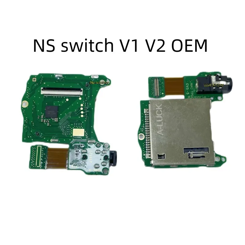 Kostenloser Versand Kopfhörer anschluss Anschluss Spielkarten leser Ersatz für ns switch ns lite/oled Konsolen kassetten schlitz Ersatzteile