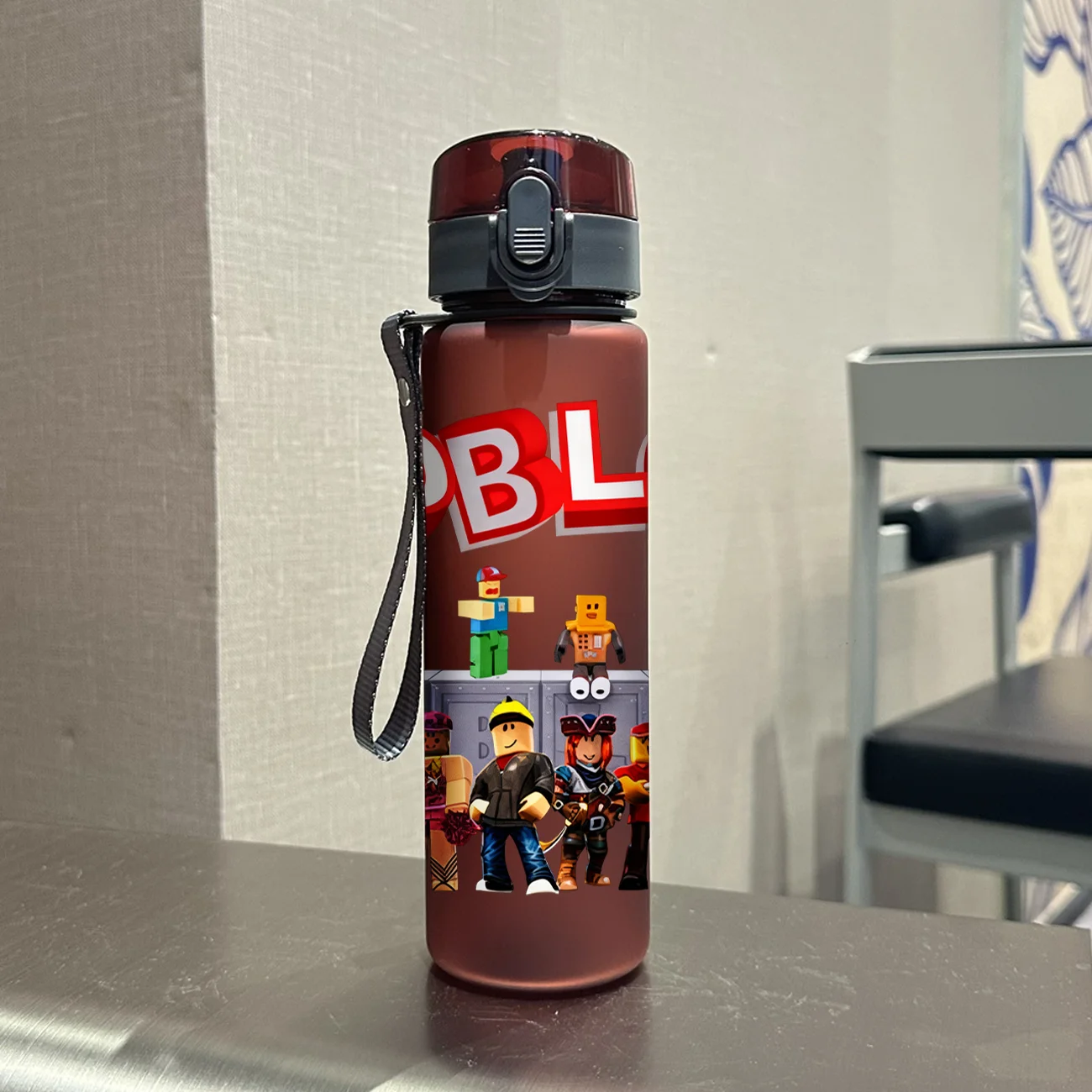 Gelas Air 560ML Cetak 3D dengan Pola Mainan Lego yang Menarik, Gelas Air Bergaya Berkapasitas Besar Anti Bocor dengan Lapisan Embun untuk Penggunaan Sehari-hari