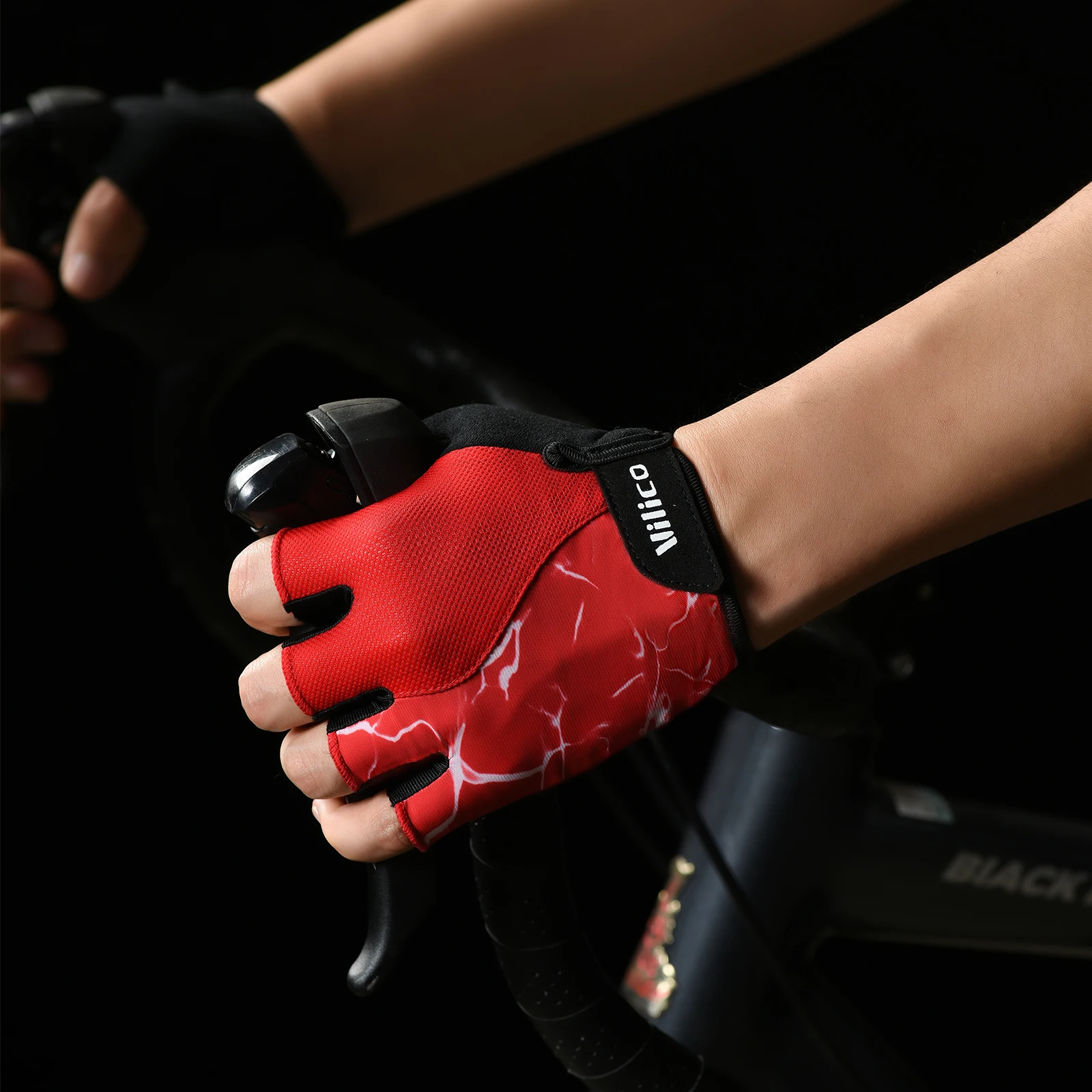Halbfinger Outdoor Radfahren Anti Slip Anti Schweiß Männer Frauen Halbfinger Handschuhe Atmungsaktive Anti Shock Sport Handschuhe