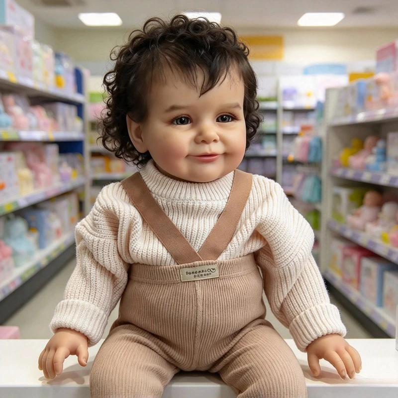 64cm Cotton Body Toddler Doll Zoe Awake Reborn Baby Size 3D Skin Visible Veins Collectible Art Doll